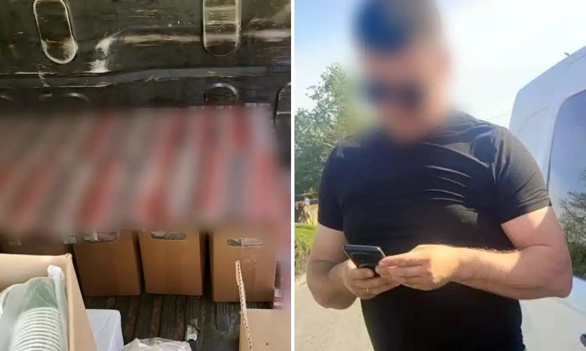Нервовий водій у Сарнах перевозив у багажнику сотні пачок нелегальних сигарет